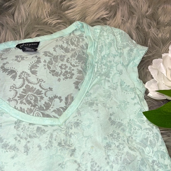 ✨2/20✨NWOT JULES+JAMES Mesh T-Shirt - Picture 2 of 4